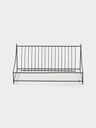 Сушилка для тарелок с поддоном, 38×17.5×23.5 см, чёрная - Фото 3