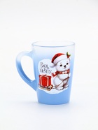 Кружка стеклянная новогодняя «Верь в мечту», 300 мл - Фото 2