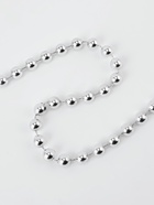 УЦЕНКА Бусы на нитях круглые 7,5мм*10±1ярд серебряный пластик бобина АУ - Фото 2