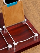 УЦЕНКА Набор настольный 6в1 с визитницей и часами, красное дерево - Фото 3