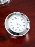 УЦЕНКА Набор настольный 6в1 с визитницей и часами, красное дерево - Фото 4