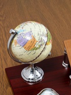 УЦЕНКА Набор настольный 6в1 с визитницей и часами, красное дерево - Фото 5