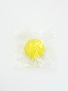 Игрушка пищащая  "Мячик, горизонтальные полоски", 5,5 см желтая - фото 61953989