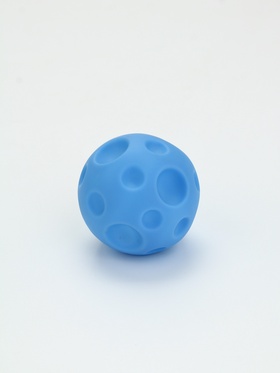Игрушка пищащая "Мячик" для собак, 6,5 см, голубая