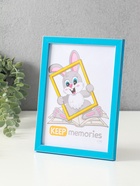 Фоторамка для фото 15×21 см «Акварель», пластик, лазурный, (пластиковый экран) - Фото 2