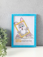 Фоторамка для фото 15×21 см «Акварель», пластик, лазурный, (пластиковый экран) - Фото 5