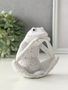 Фигурка полистоун «Белая лягушка», 6×13.5×11.5 см - Фото 2