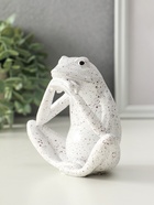 Фигурка полистоун «Белая лягушка», 6×13.5×11.5 см - Фото 4
