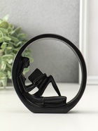 Сувенир полистоун «Девушка читает книгу», чёрный, 4×11.3×11.7 см - Фото 4