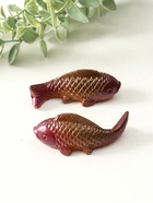 Набор фигурок для чайной церемонии «Красные парчовые карпы», 2 шт., меняет цвет, 3×7.5×3 см 10926901