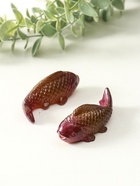 Набор фигурок для чайной церемонии «Красные парчовые карпы», 2 шт., меняет цвет, 3×7.5×3 см - фото 63127916