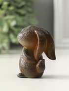 Фигурка для чайной церемонии "Милый кролик" меняет цвет 5х3,5х7 см - фото 809348191