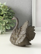 Фигурка для чайной церемонии "Белая лебедь" меняет цвет 11х10х8 см - фото 61954046