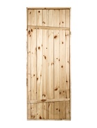 УЦЕНКА Дверной блок для бани, 180×70 см, из сосны, на клиньях, массив - Фото 5