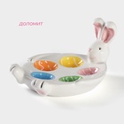 УЦЕНКА Подставка для яиц «Зайка», 5 ячеек, 19.5×16.2×10 см - Фото 2