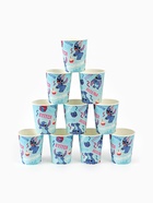 Посуда одноразовая бумажная на 10 персон: стаканы, тарелки, скатерть, Стич - Фото 8