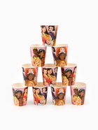 Посуда одноразовая бумажная на 10 персон: стаканы, тарелки, скатерть, Принцессы - фото 119552007