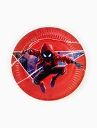 Посуда одноразовая бумажная на 10 персон: стаканы, тарелки, скатерть, Человек Паук - фото 119552018