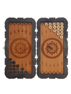 Нарды классические с гравировкой «Конь» 45×45 см, деревянные - фото 119552041