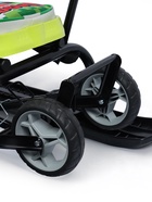 УЦЕНКА Снегокат «Пиксели», с родительской ручкой, со спинкой, зелёный, ТС6-СЛ/ПК Snow Cat - Фото 14