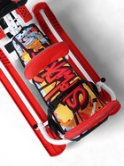 УЦЕНКА Снегокат «Тимка спорт 6Д» с граффити, с двумя спинками, с родительской ручкой, красный, чёрный, ТС6Д/GR Nika 10961467