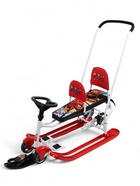 УЦЕНКА Снегокат «Тимка спорт 6Д» с граффити, с двумя спинками, с родительской ручкой, красный, чёрный, ТС6Д/GR Nika 10961467