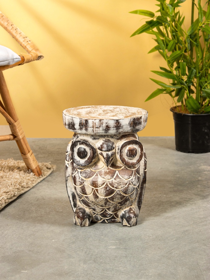 УЦЕНКА Табурет "Сова" дерево 20х20х30 см - Фото 1