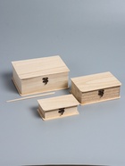 УЦЕНКА Шкатулка дерево под роспись «Книги» (набор 3 шт.) 9.5×16 см 7×20×13.5 см 9×24×17.5 см 10961489