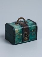 УЦЕНКА Шкатулка дерево «Ромб» набор 2 шт. голубая 7.8×11.8×8 см 11×15.7×11.5 см 10961498