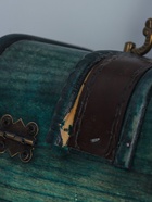 УЦЕНКА Шкатулка дерево «Ромб» набор 2 шт. голубая 7.8×11.8×8 см 11×15.7×11.5 см 10961498