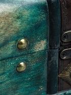 УЦЕНКА Шкатулка дерево «Ромб» набор 2 шт. голубая 7.8×11.8×8 см 11×15.7×11.5 см 10961498