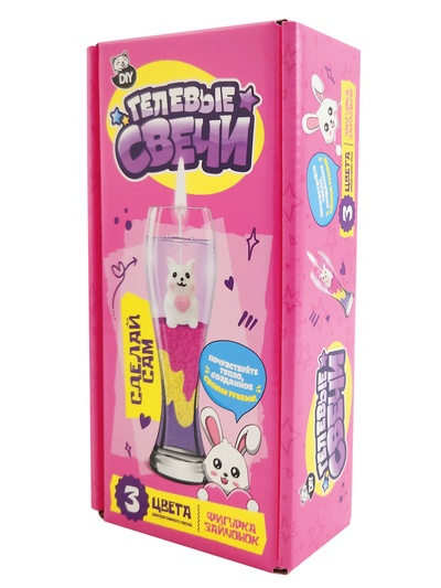 Создай гелевую свечу, фигрука "Зайчонок"