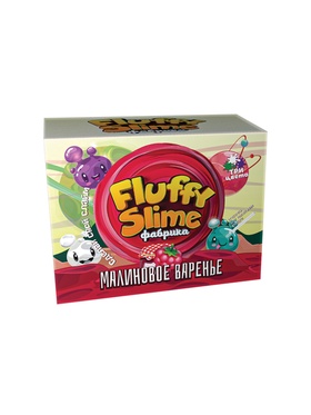 Создай Слайм. Флаффи слайм-фабрика "Малиновое варенье" 3 слайма 3 цвета.
