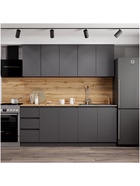 УЦЕНКА Кухонный гарнитур Мори, 2000×600, Графит - Фото 3