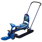 УЦЕНКА Снегокат с колёсами «Тимка спорт 6 Космический», ТС6-М/К, с родительской ручкой, со спинкой и ремнём безопасности - Фото 8