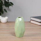 УЦЕНКА Ваза керамика настольная «Авиталь галант» 12.5×5 см, зелёный - Фото 1