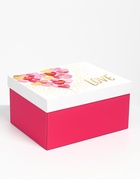 Коробка складная Love, 31×25.5×16 см  (артикул 10915253)  большой выбор товаров оптом и в розницу по низким ценам с доставкой