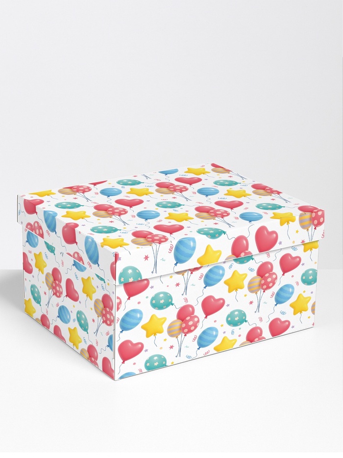 Коробка складная «Шарики», 31 х 25,5 х 16 см - Фото 1