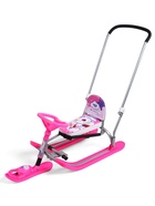 УЦЕНКА Снегокат Twiny 2+ с единорогом, со спинкой, с родительской ручкой, розовый, TW2-M/EP Nika Kids - Фото 6