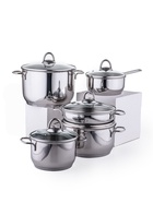 УЦЕНКА Набор посуды 5 пр "Классика-прма" (кастр 1л, 1,75л, 3 л, 5 л, сков 1 л) с ТРС-3 - Фото 3