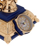 Часы-светильник «Ретро телефон», синий, с будильником, 28.5×18×18 см 10899424