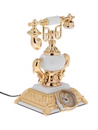 Часы-светильник «Ретро телефон», белый, с будильником, 28.5×18×18 см 10899426