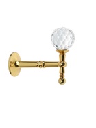 Крючок - держатель для штор на стену CAPPIO KS043, металлический, цвет золото, 2 шт. - Фото 3