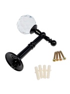 Крючок - держатель для штор на стену CAPPIO KS043, металлический, цвет черный, 2 шт - фото 61616188