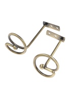 Крючок - держатель для штор на стену CAPPIO KS044, металлический, цвет бронза, 2 шт - фото 61616190