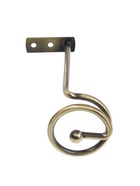 Крючок - держатель для штор на стену CAPPIO KS044, металлический, цвет бронза, 2 шт - фото 61616191