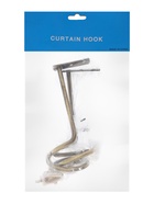 Крючок - держатель для штор на стену CAPPIO KS044, металлический, цвет бронза, 2 шт - фото 61616194