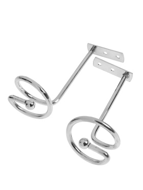 Крючок - держатель для штор на стену CAPPIO KS044, металлический, цвет хром, 2 шт.