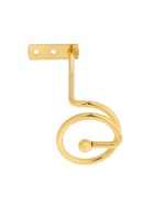 Крючок - держатель для штор на стену CAPPIO KS044, металлический, цвет золото, 2 шт - фото 61616201