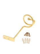 Крючок - держатель для штор на стену CAPPIO KS044, металлический, цвет золото, 2 шт - фото 61616203